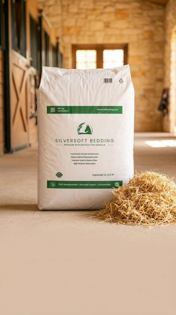 SilverSoft bedding sack in a stable